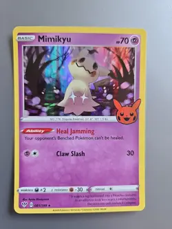 Mimikyu 081/189 Promo Holo Trick or Trade BOOster Bundle LP/NM POKEMON - Image 1