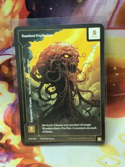 Wonders of The First Call of the Stones SENTIENT EXPLOSION New Mythic Paper HTF - Image 1