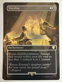 MTG / Worship / LTC / #522 / FOIL (Borderless) / Rare / NM - Image 1