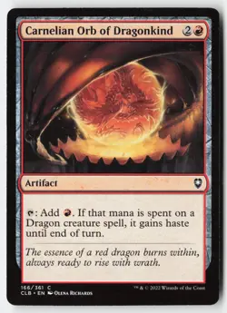 Carnelian Orb of Dragonkind #166 (NM) Baldur's Gate CLB Magic MTG - Image 1