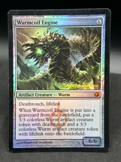 WURMCOIL ENGINE PRE-RELEASE FOIL MAGIC THE GATHERING MYTHIC FOIL NM - Image 1