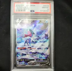 2023 Pokemon Crown Zenith Suicune V Full Art #GG38 GM MT PSA 10 Galarian Gallery - Image 1