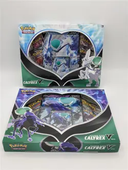 Set of 2 - 2021 Pokemon Shadow Rider / Ice Rider Calyrex V Box Sets - Image 1