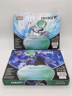 Set of 2 - 2021 Pokemon Shadow Rider / Ice Rider Calyrex V Box Sets - Image 2