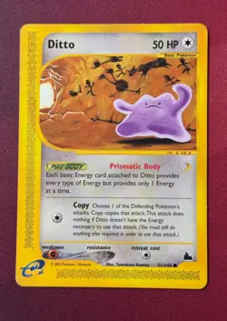 DITTO 51/144 Skyridge non-holo E-READER Pokemon TCG card VLP-NM - Image 1