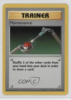 Maintenance Shadowless Pokemon Base Set #83 1999 - Image 1