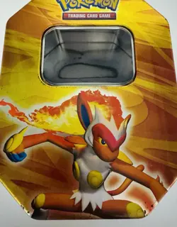Pokemon Trading Card Tin EMPTY 6”X4.5”X3” Diamond & Pearl Series Infernape 2007 - Image 3