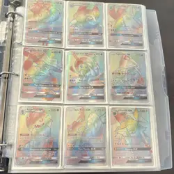 27 Pokemon GX Rainbow Rare Holo Cards, all individually sleeved - Image 3