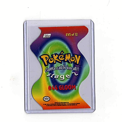 GLOOM - Topps Pokemon TV Animation Series 2 Die-Cut Embossed #EV5 #44 White LP - Image 2