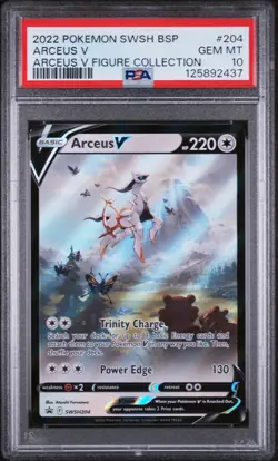Pokemon Arceus V Figure Coll. Black Star Promo SWSH204 PSA 10 Gem Mint - Image 1