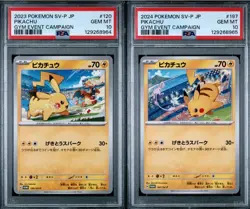 PSA 10 - Pikachu 120/SV-P & 197/SV-P [SEQ] Gym Campaign Japanese Promo - Pokemon - Image 1