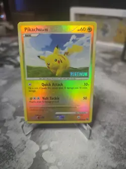 Pokemon Pikachu 70/100 [Platinum] Stamped Reverse Holo Burger King Promo - LP - Image 1