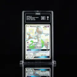 2019 POKEMON SUN & MOON HIDDEN FATES #SV59 FULL ART/MEWTWO GX TAG 9 - Image 1