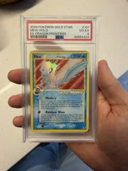 Gold Star Mew 101/101 PSA 4 EX Dragon Frontiers Pokemon TCG - Image 2