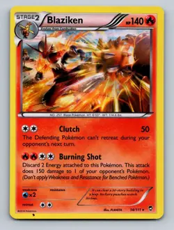 Pokemon TCG Blaziken Holo Holo Rare XY - Furious Fists 14/111 - Image 1