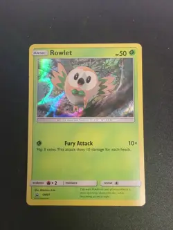 Rowlet SM01 Promo Pokemon TCG SM Promos MP - Image 1