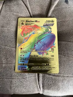 Blaziken VMAX Rainbow FAN ART GOLD FOIL- 200/198 Chilling Reign - Pokemon TCG NM - Image 1