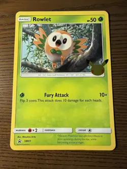 Rowlet - SM01 Pokemon Jumbo Oversized Card - NM - Image 1