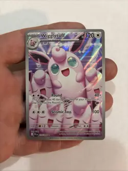 pokemon wigglytuff me02: phantasmal flames 105/094 illustration rare holo 120 h… - Image 1