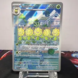 Pokemon TCG Sunflora Illustration Rare Card 169/167 Twilight Masquerade NM - Image 1