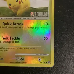 2008 Pokemon Diamond & Pearl Majestic Dawn Pikachu Reverse Holo #70/100 - Image 4