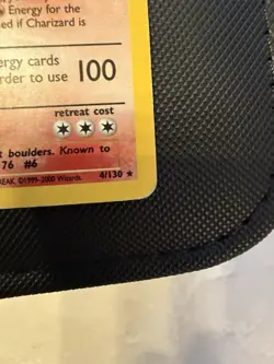 Pokemon TCG Charizard 004/130 Base Set 2 Holo Rare English SWIRL - Image 5