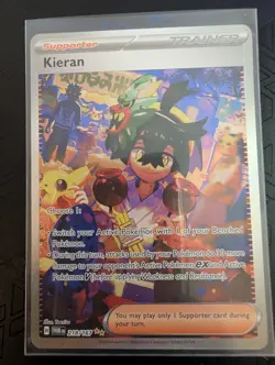 Pokemon Kieran 218/167 Sv06: Twilight Masquerade Special Illustration Rare - Image 1