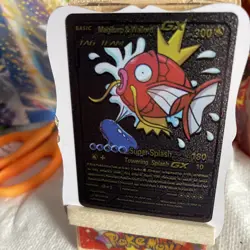 Magikarp Wailord Gx 161/181 Black Foil Fan Art Pokemon Card - Image 3