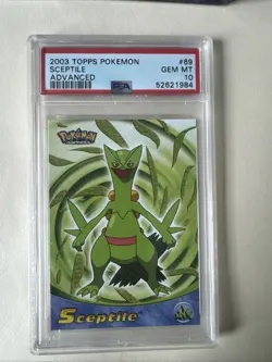 Sceptile 2003 Topps Pokemon Advanced #69 PSA 10 Pop 11 - Image 1