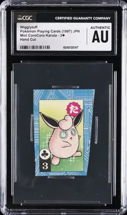 1997 POKEMON PLAYING CARDS WIGGLYTUFF CGC AUTHENTIC - Image 1