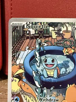 Pokemon TCG Squirtle Stellar Crown Illustration Rare 148/142 Near Mint - Image 2