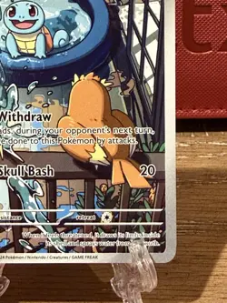 Pokemon TCG Squirtle Stellar Crown Illustration Rare 148/142 Near Mint - Image 4