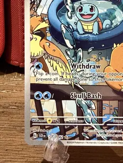 Pokemon TCG Squirtle Stellar Crown Illustration Rare 148/142 Near Mint - Image 5