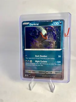 *Border Swirl* Pokemon TCG Darkrai Cosmos Holo 136/197 Basic 130 HP English - Image 1