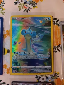 2023 Near Mint Pokemon lot of 7 cards mimikyu promo lapras IR eevee promo +extra - Image 4