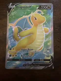 The Pokemon Company Dragonite V Full Art Ultra Rare Holo 076/078 - Image 1
