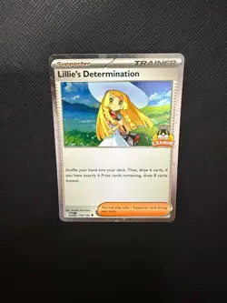 Pokemon Asia Exclusive Lillie's Determination Ultra Ball Promo Stamped 119/132 - Image 1