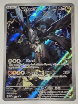 Pokemon TCG N's Zekrom Mega Evolution Black Star Promo Holo NM 031 Full Art - Image 1