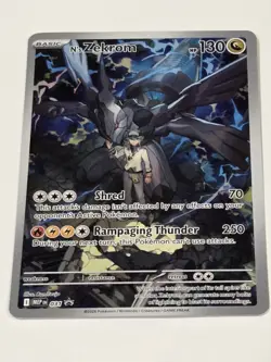 Pokemon TCG N's Zekrom Mega Evolution Black Star Promo Holo NM 031 Full Art - Image 2