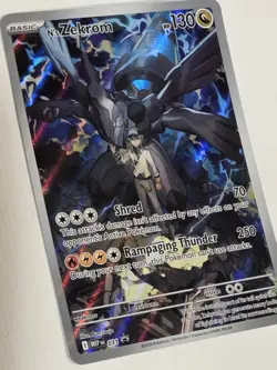 Pokemon TCG N's Zekrom Mega Evolution Black Star Promo Holo NM 031 Full Art - Image 4