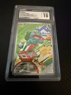 Pokemon Bulbasaur CGC GEM MINT 10 Black Star Promo #037 2026 Card - Image 1