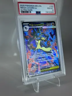 PSA 10 POKEMON MEG EN-MEGA EVOLUTION ULTRA RARE #160 - MEGA LUCARIO EX 160/132 - Image 2