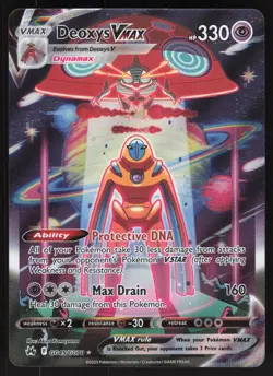 Deoxys VMAX GG45/GG70 Holo VMAX Rare Crown Zenith Galarian Gallery Pokemon NM - Image 1