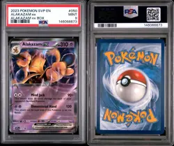 2023 Pokemon SVP EN - ALAKAZAM EX #50 (Promo Box) - PSA 9, MINT! Fresh Slab! - Image 3