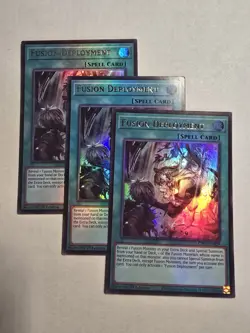 3x Fusion Deployment 1st Edition Ultra Rare CH01-EN029 Yu-Gi-Oh! - Image 1