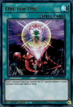 One For One - Ultra Rare 1st Edition RA03-EN056 - NM - YuGiOh - Image 1
