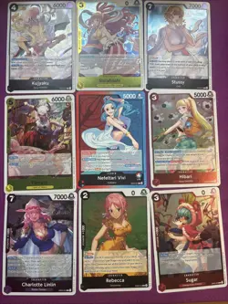 One Piece Heroines Edition 14 Card Rare Foil Lot. English 1 L Card And 30 Common - Image 1