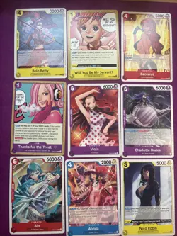 One Piece Heroines Edition 14 Card Rare Foil Lot. English 1 L Card And 30 Common - Image 4