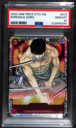 One Piece Roronoa Zoro SR ST01-013 PSA 10 - Image 1