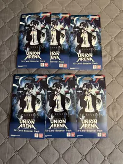Union Arena Solo Leveling Sleeved Booster Pack English Lot X6 - Image 1